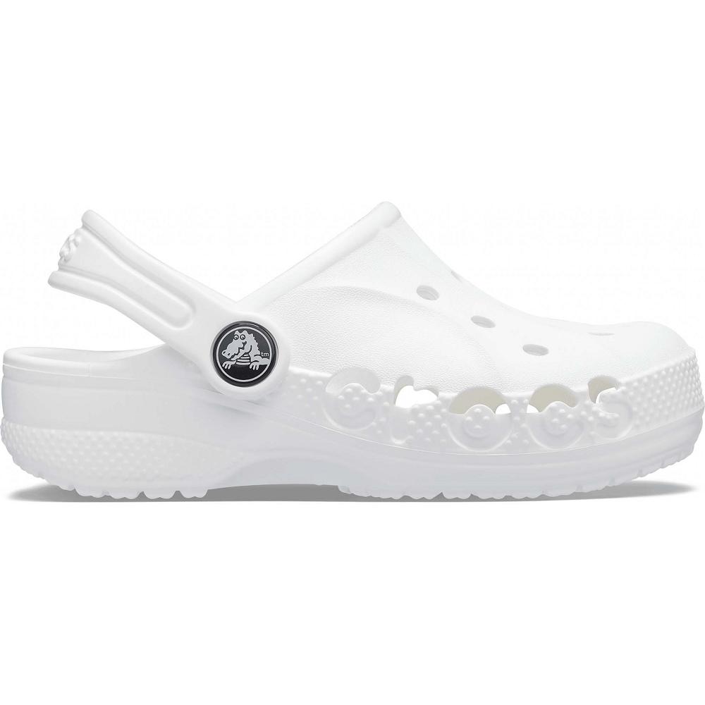 Crocs Baya Kids' Clogs White | UZMLOX724