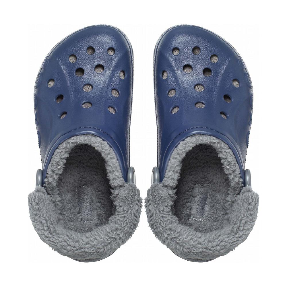Crocs Baya Lined FuzzNew Zealand -Strap Men Clogs Navy | RTKZPX816