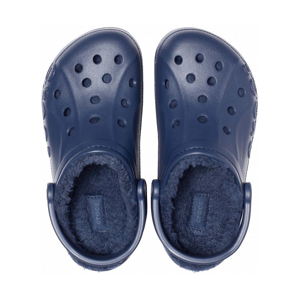 Crocs Baya Lined Men Clogs Navy | MWJYHC960