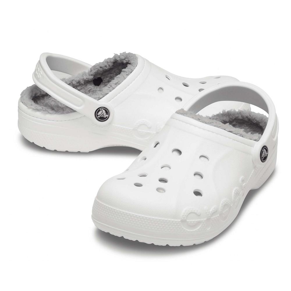 Crocs Baya Lined Men Clogs White | WYHBCM760