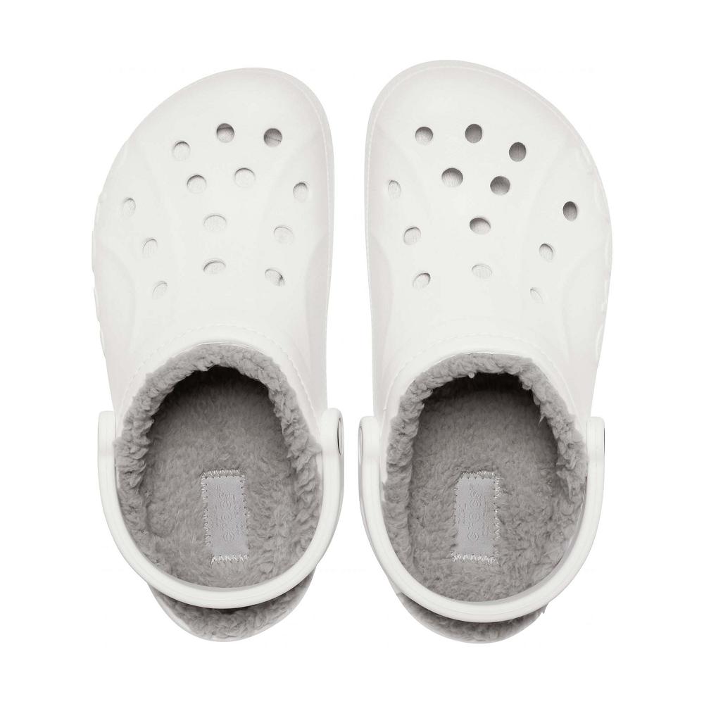Crocs Baya Lined Men Clogs White | WYHBCM760