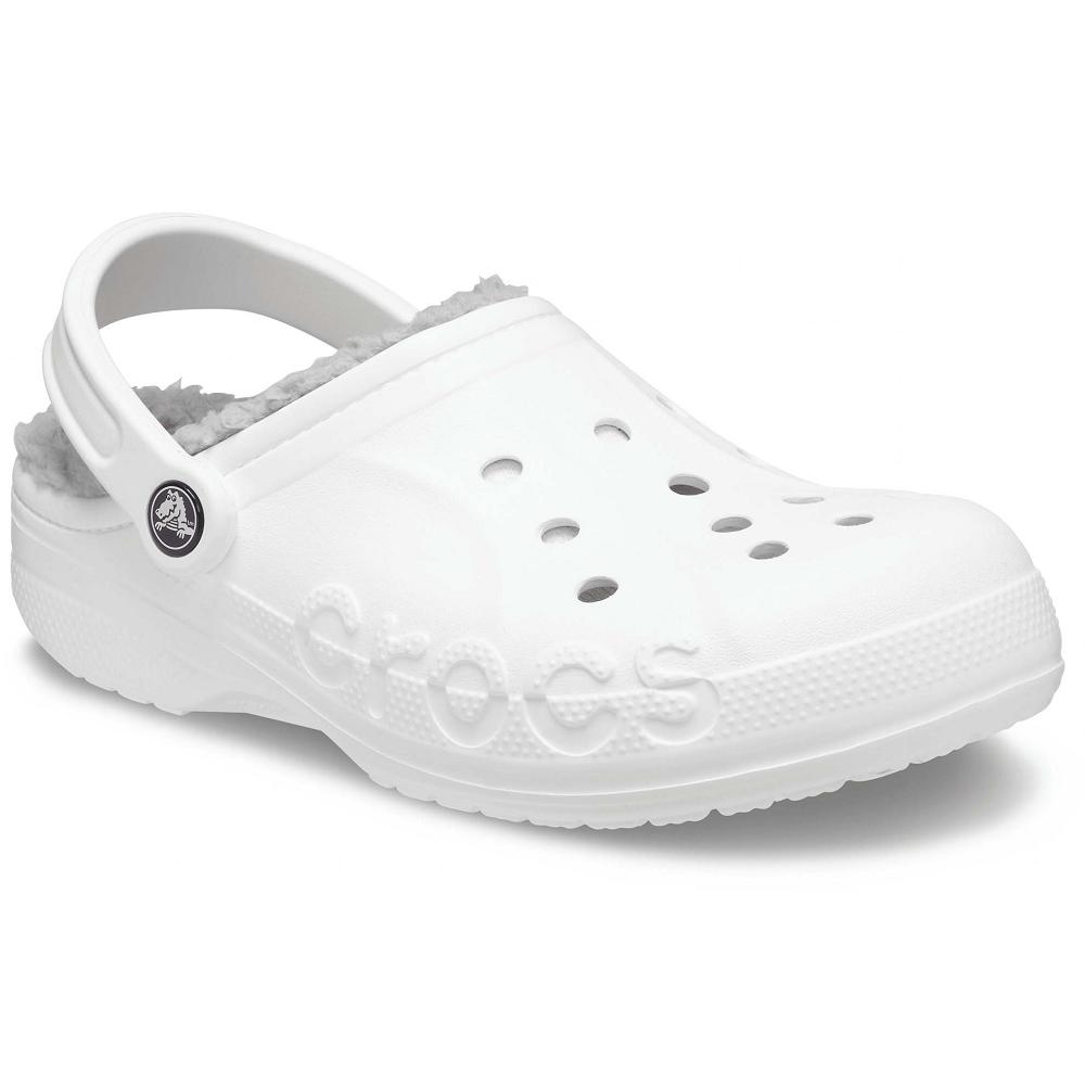 Crocs Baya Lined Men Clogs White | WYHBCM760