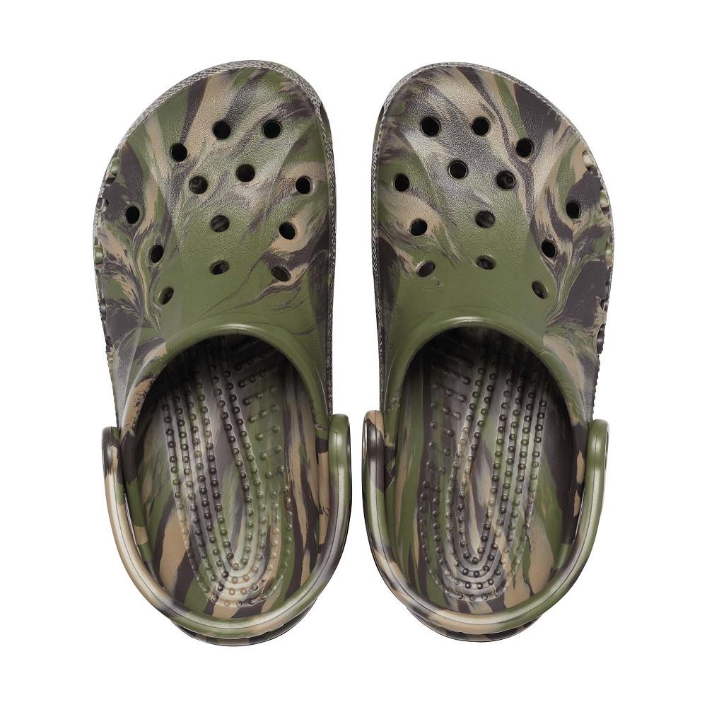 Crocs Baya Marbled Men Clogs Green | KOGNXT725