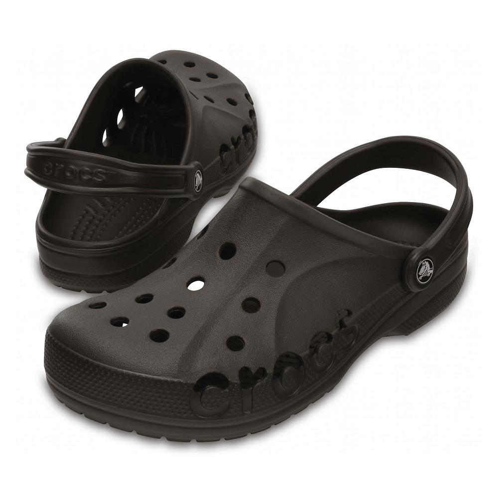 Crocs Baya Men Clogs Black / Grey | EJUVYN670