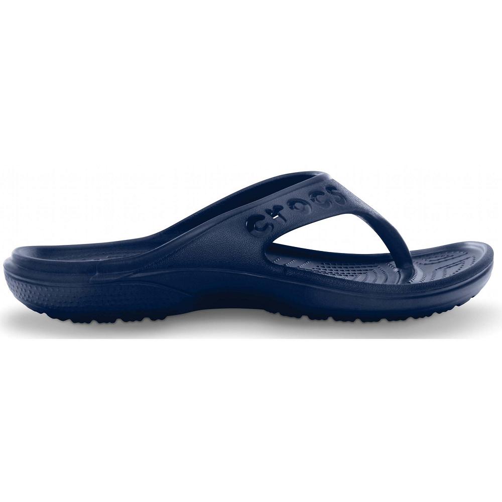 Crocs Baya Men Flip Flops Navy | FCKLDQ586