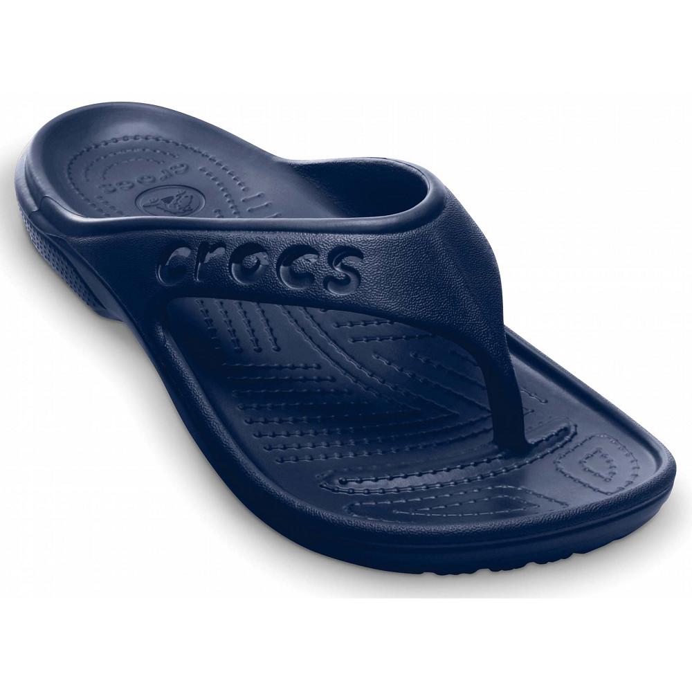 Crocs Baya Men Flip Flops Navy | FCKLDQ586