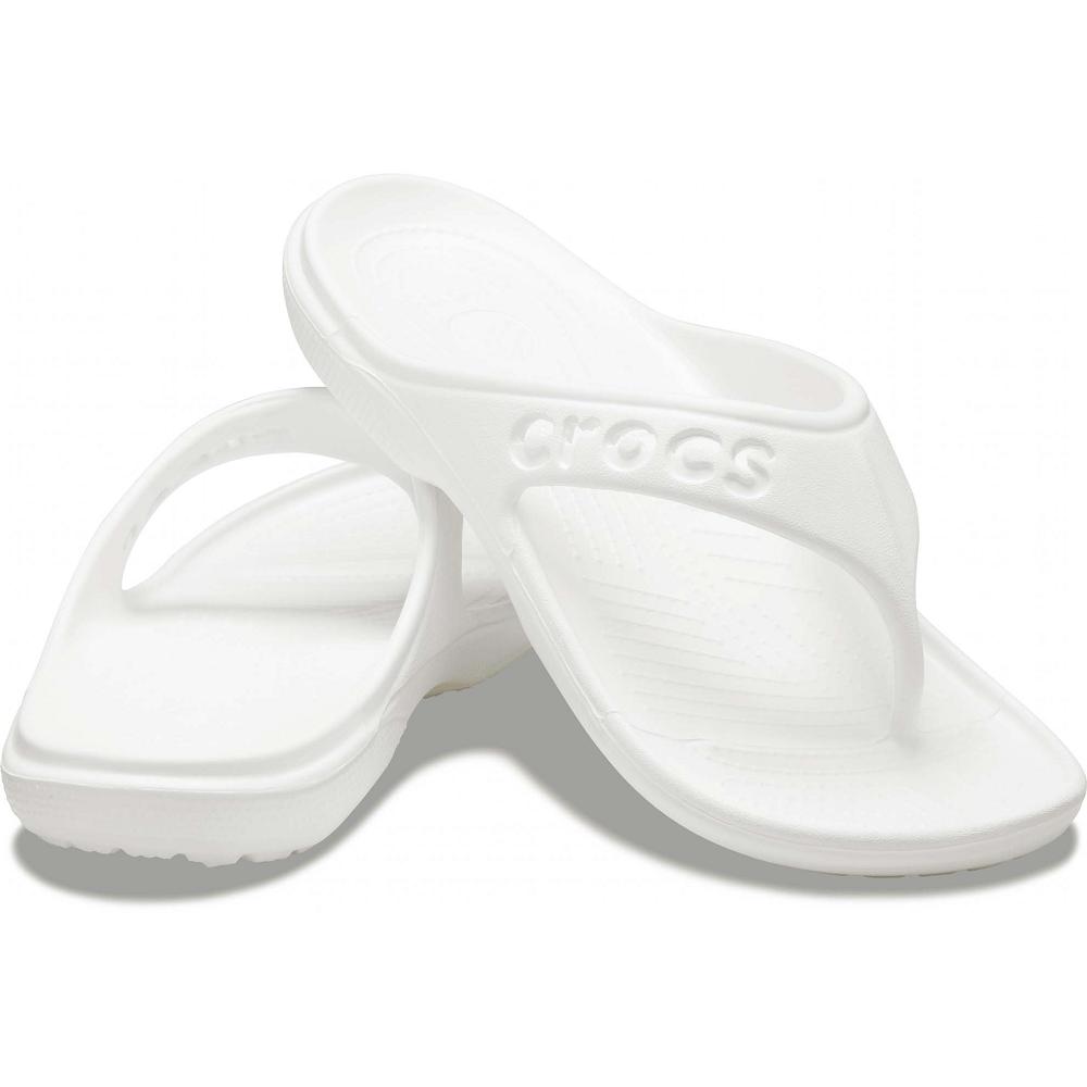 Crocs Baya Men Flip Flops White | XQSGCB549