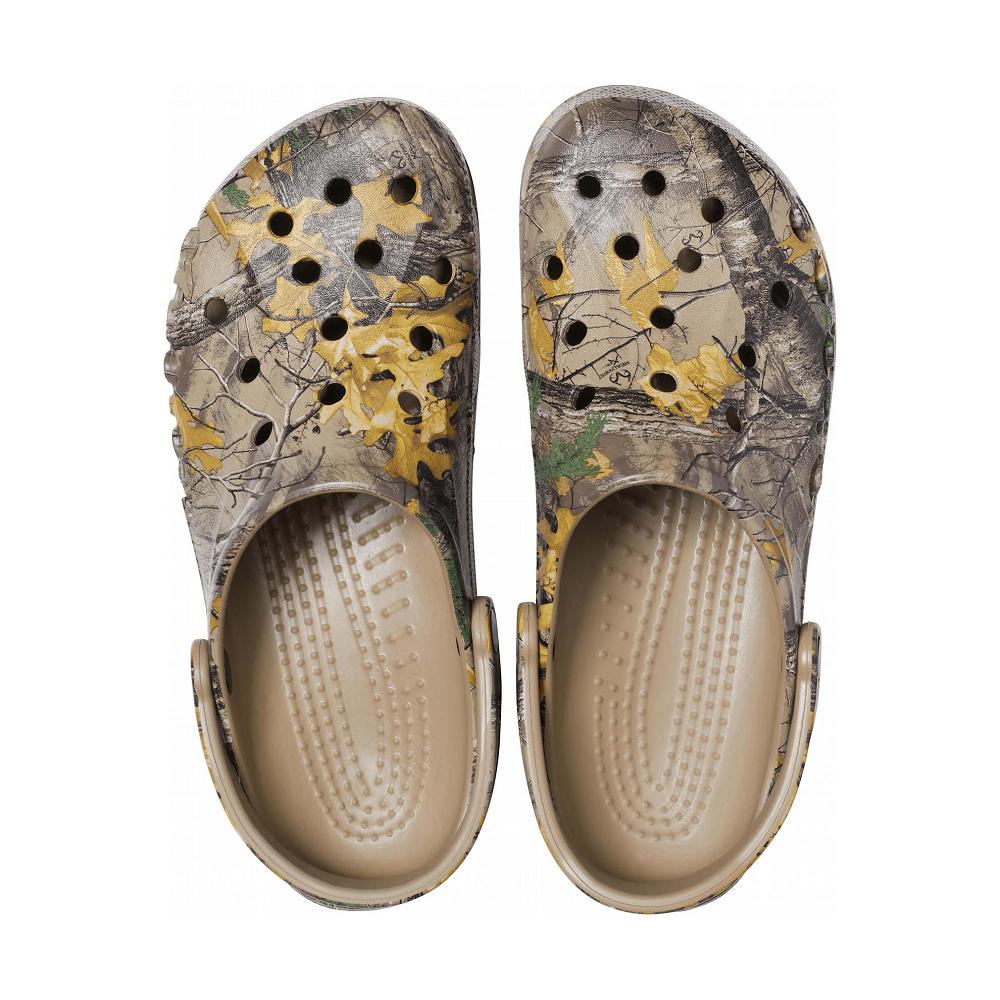 Crocs Baya Realtree Xtra Men Clogs Grey Brown | WTMGZO462