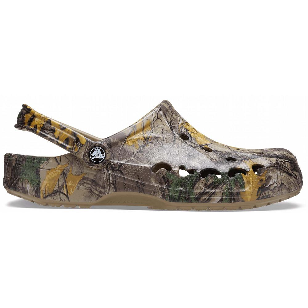 Crocs Baya Realtree Xtra Men Clogs Grey Brown | WTMGZO462