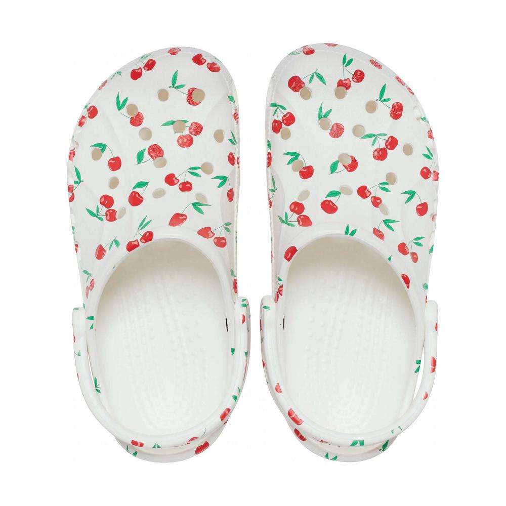 Crocs Baya Seasonal Printed Men Clogs White / Pink | PCMSBV524