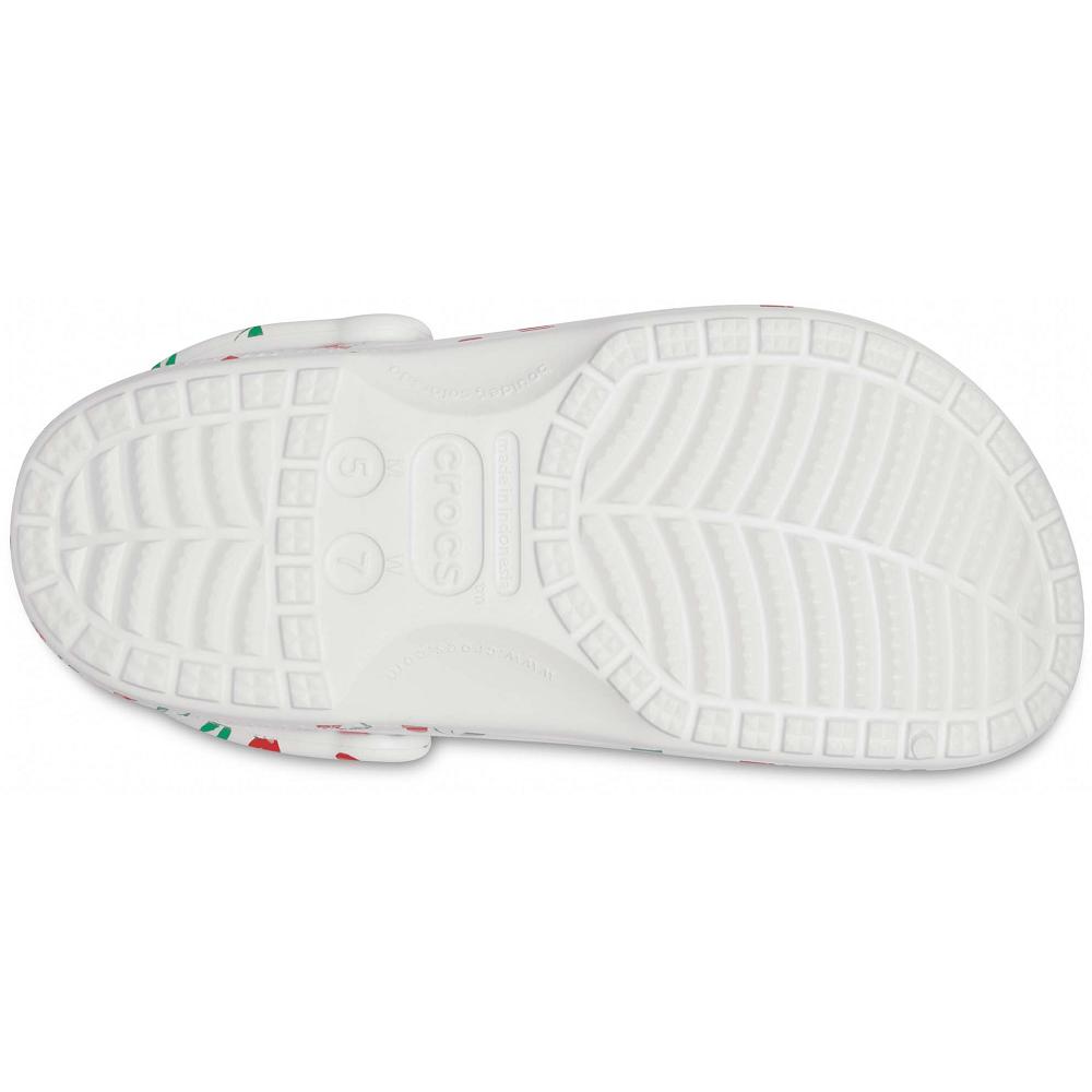 Crocs Baya Seasonal Printed Men Clogs White / Pink | PCMSBV524