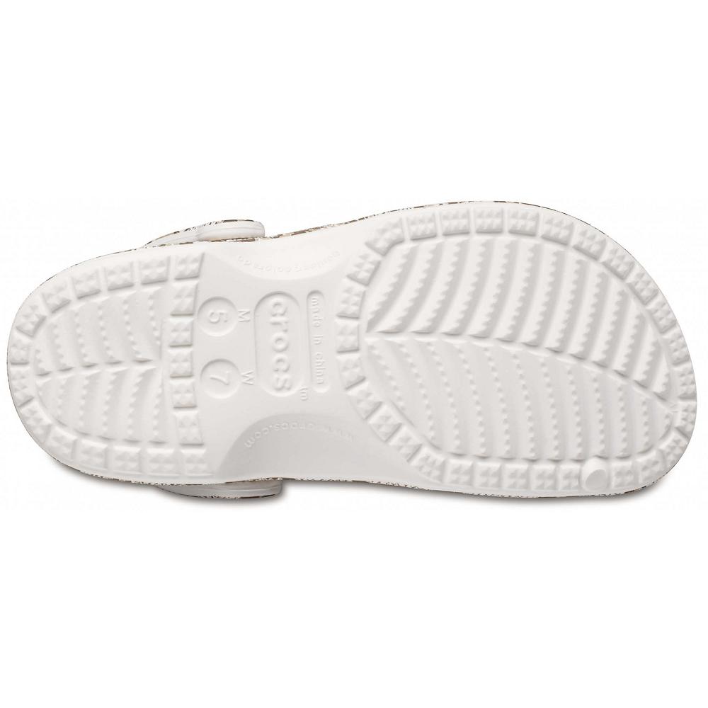Crocs Baya Seasonal Printed Women Clogs White / Pink | OFHVSB869