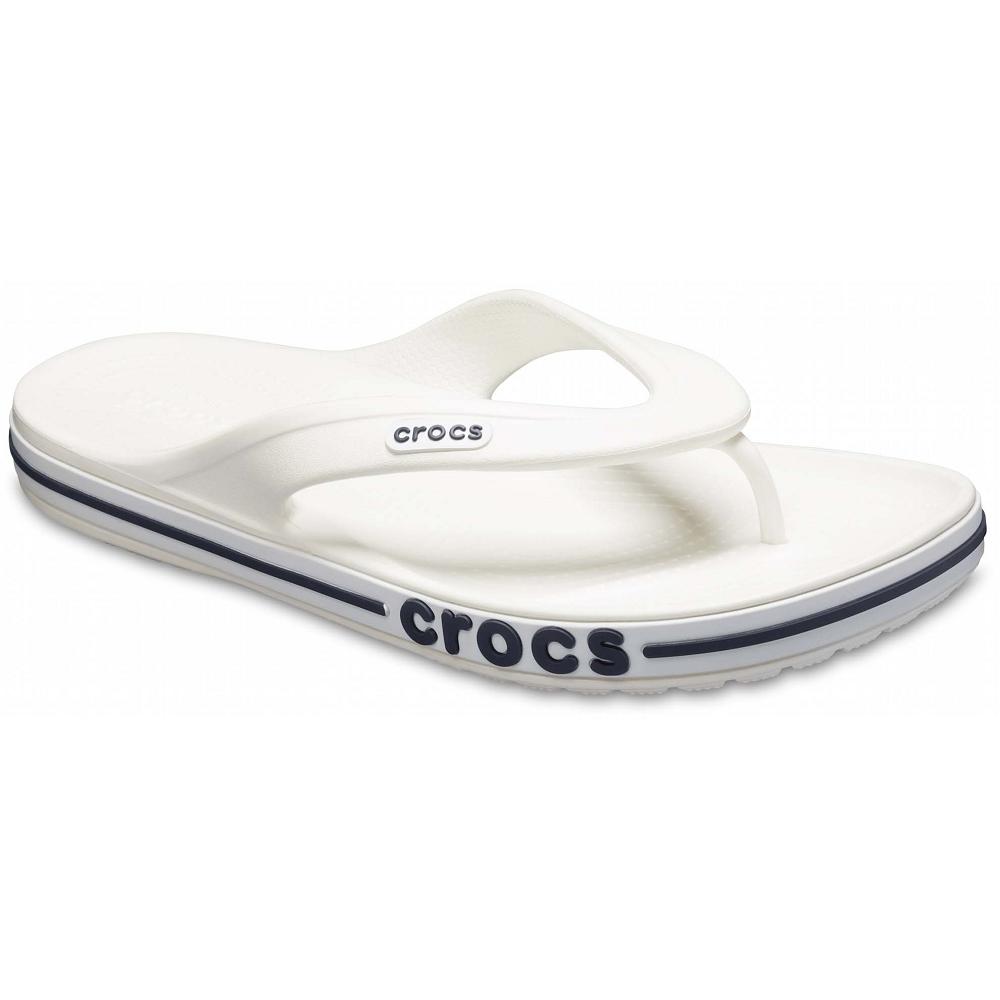 Crocs Bayaband Men Flip Flops White | IQOXKW465