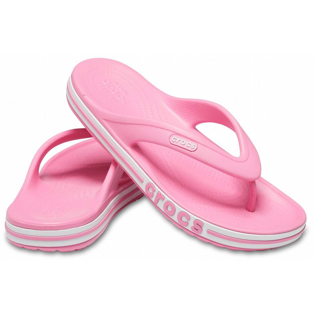 Crocs Bayaband Women Flip Flops Pink | PLIKOB290