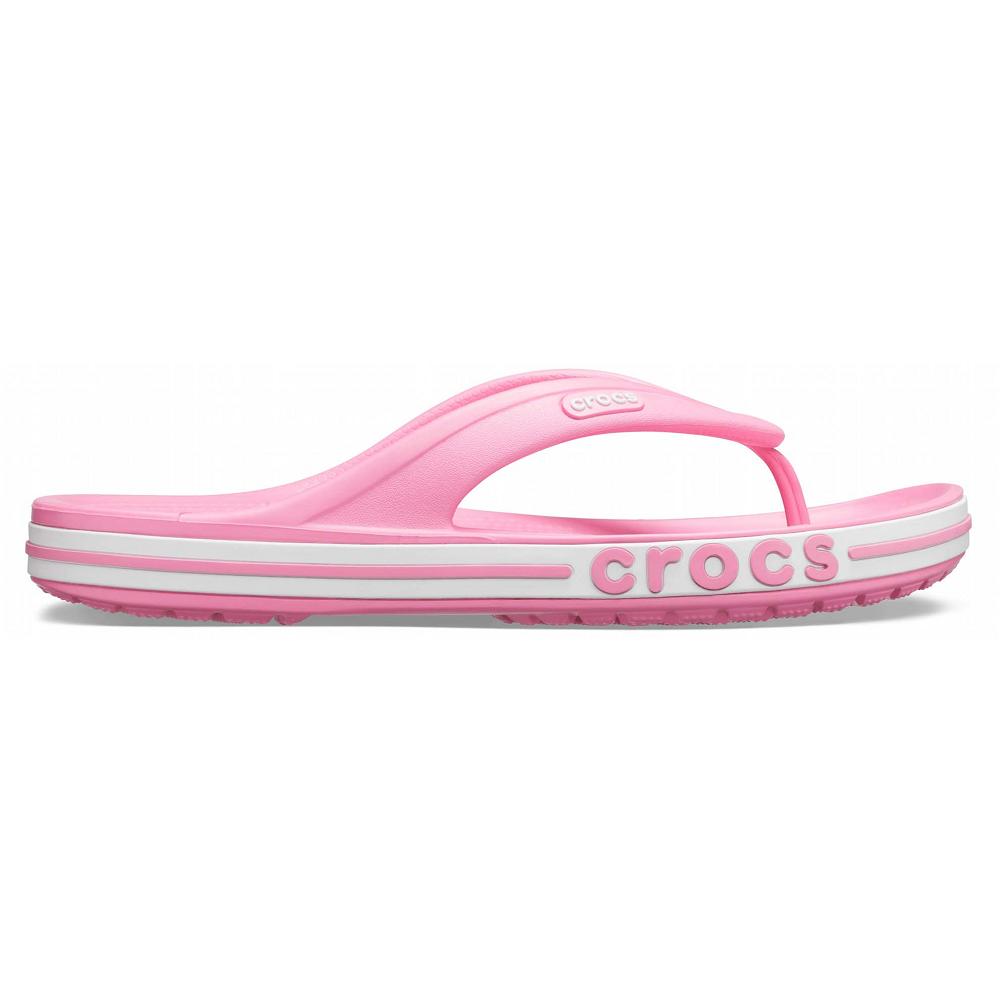 Crocs Bayaband Women Flip Flops Pink | PLIKOB290