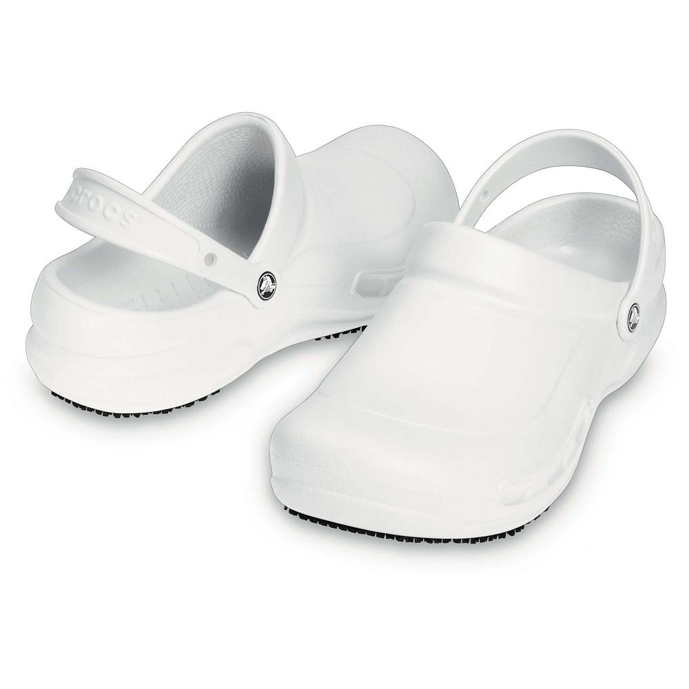 Crocs Bistro Men Clogs White | ZVAMUF510