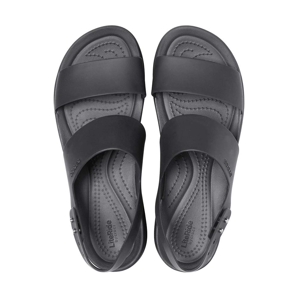 Crocs Brooklyn Low Women Wedge Black | EGUIWZ062