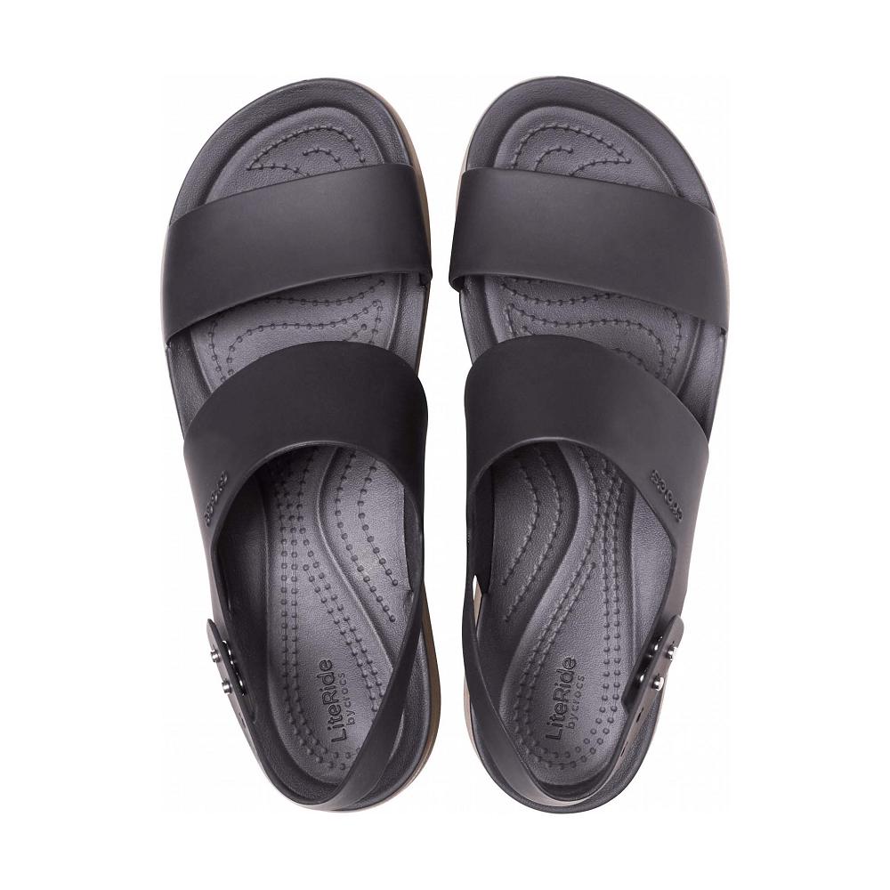Crocs Brooklyn Low Women Wedge Brown / Black | YMUXWP804