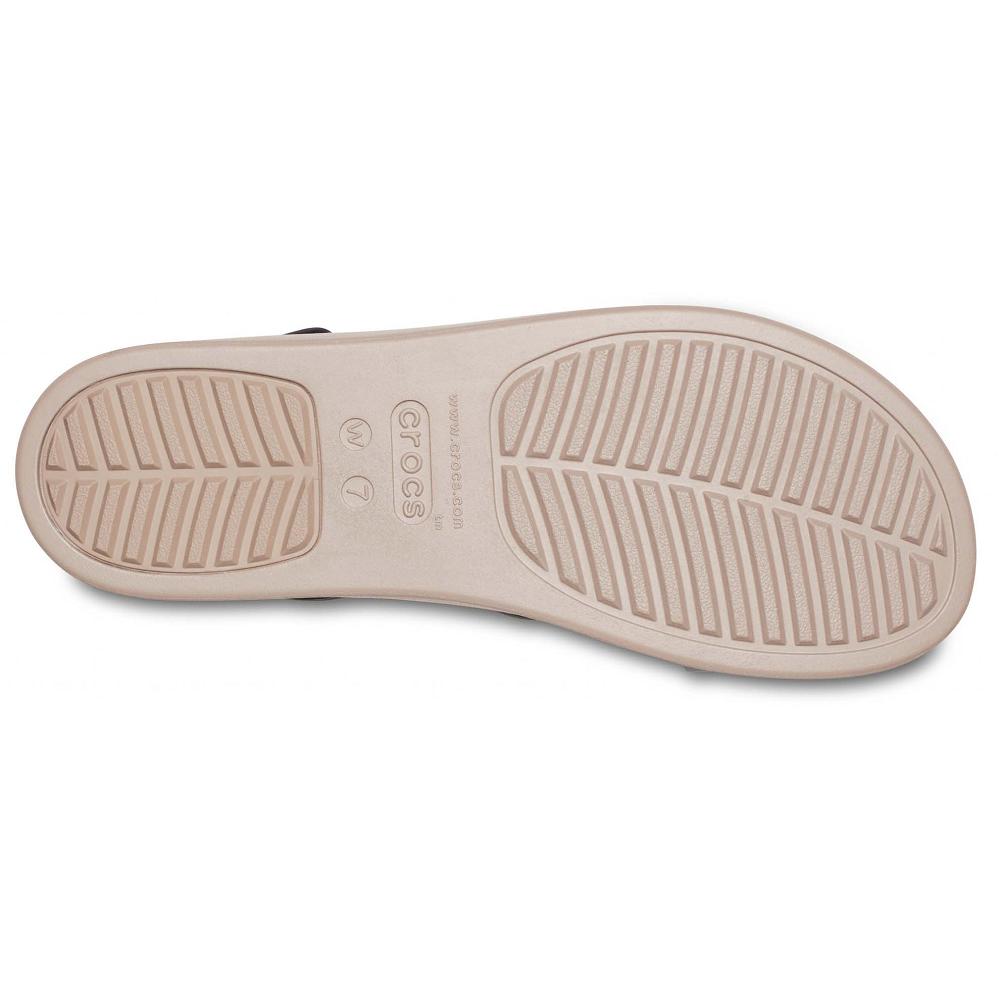 Crocs Brooklyn Low Women Wedge Brown / Black | YMUXWP804