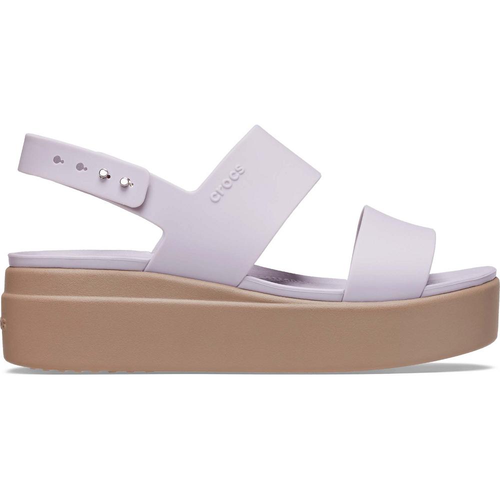 Crocs Brooklyn Low Women Wedge Pink | IAUTMV896