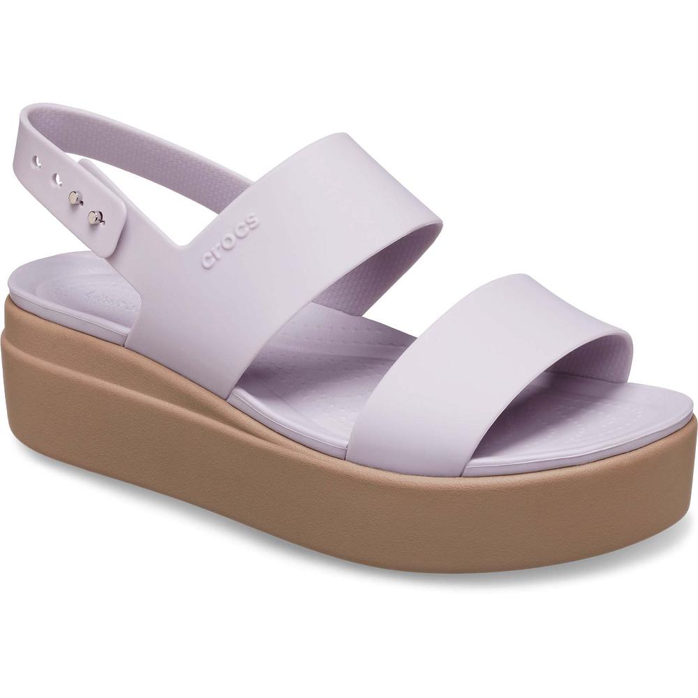 Crocs Brooklyn Low Women Wedge Pink | IAUTMV896