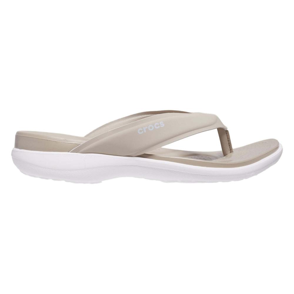 Crocs Capri V Sporty Women Flip Flops Khaki | ZPJFCL654