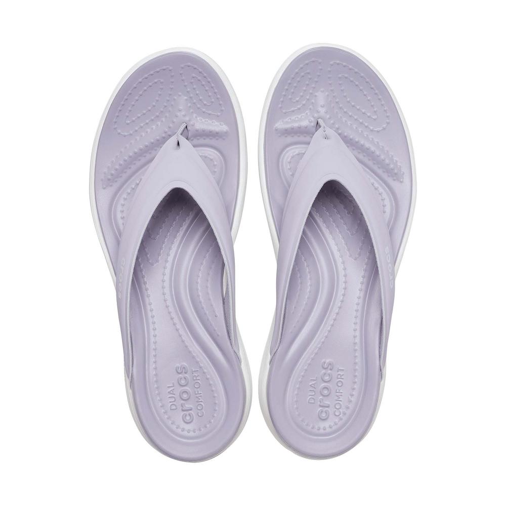 Crocs Capri V Sporty Women Flip Flops Purple | YXQDWT416
