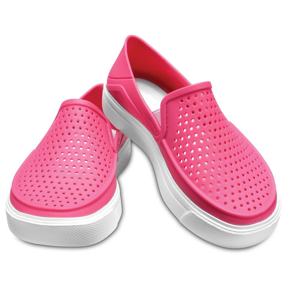Crocs CitiLane Roka SlipNew Zealand -On Kids' Sneakers Pink | KTXSVB376