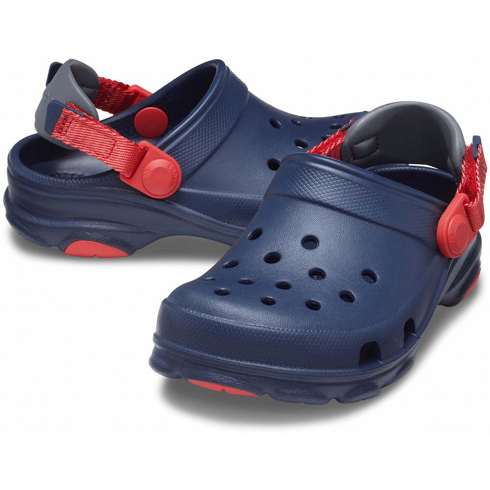 Crocs Classic AllNew Zealand -Terrain Kids' Clogs Navy | UXLRGH254