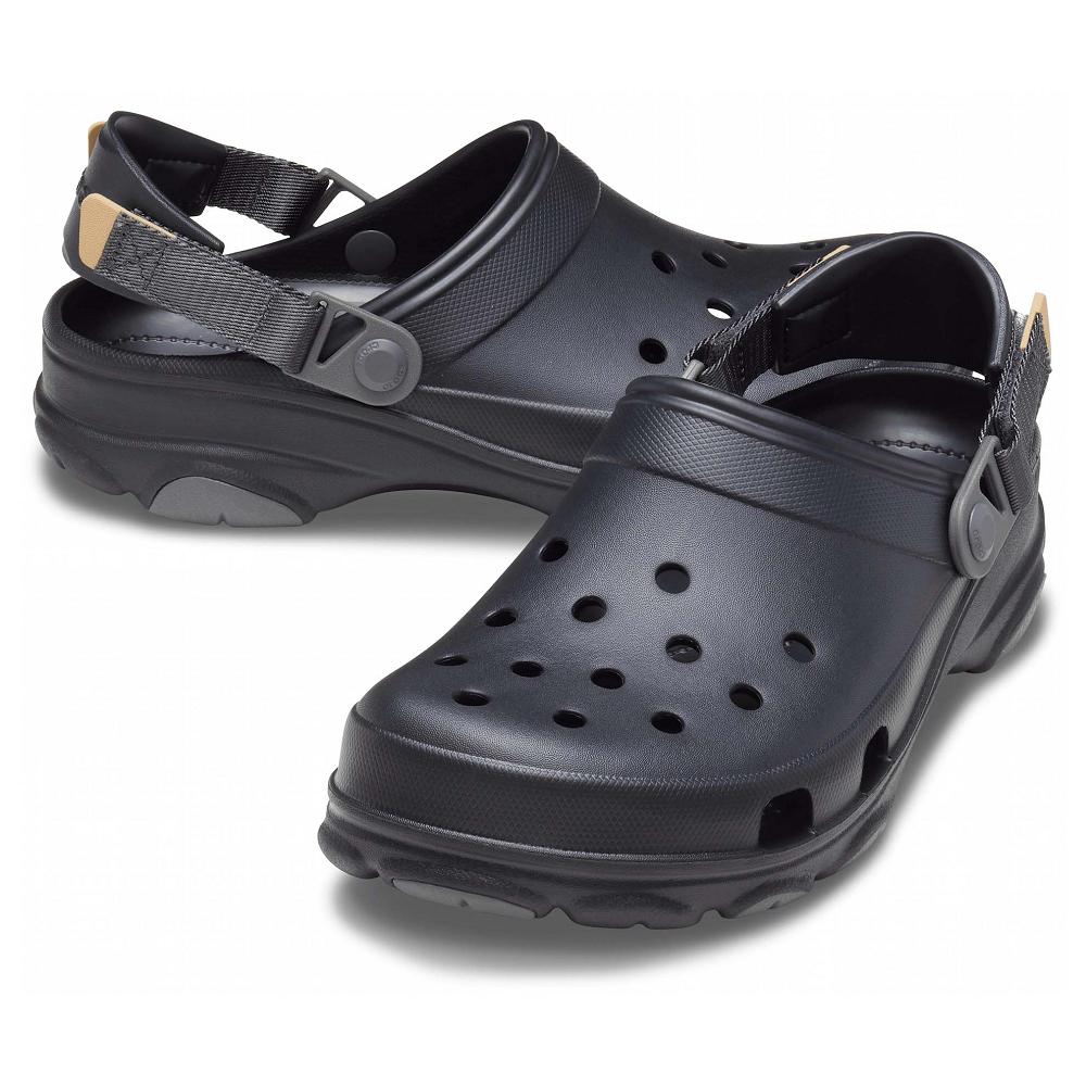 Crocs Classic AllNew Zealand -Terrain Men Clogs Black | BOQXUT261