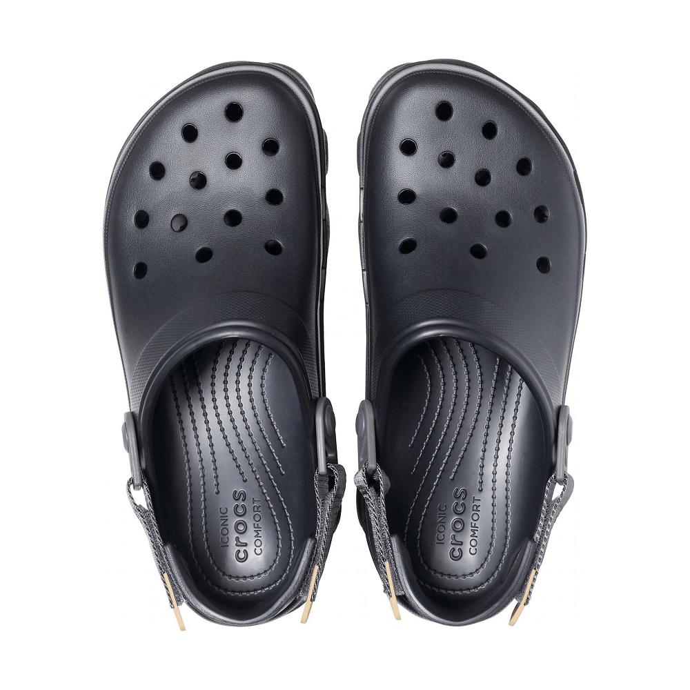Crocs Classic AllNew Zealand -Terrain Men Clogs Black | BOQXUT261