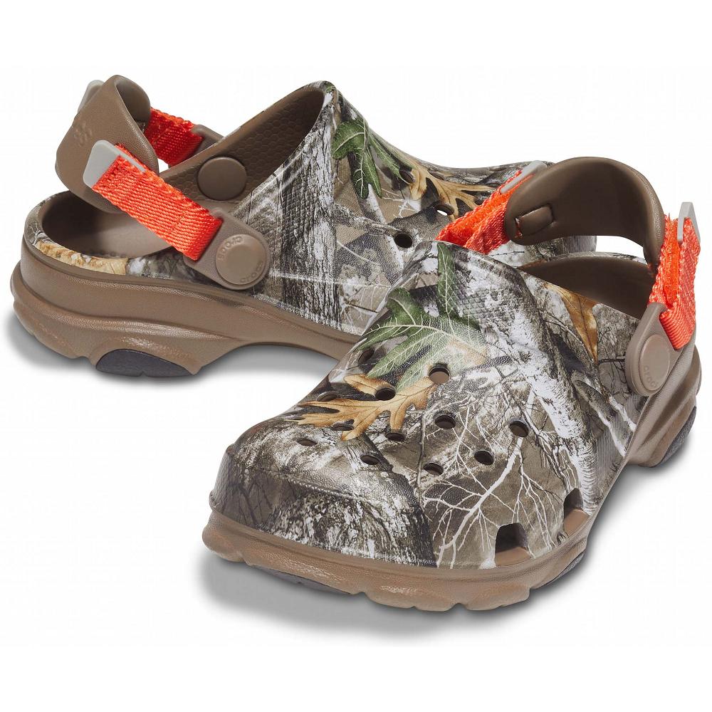 Crocs Classic AllNew Zealand -Terrain Realtree Edge Kids' Clogs Khaki | YWDNMR716