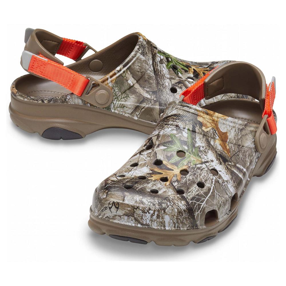 Crocs Classic AllNew Zealand -Terrain Realtree Edge Men Clogs Brown | JNBTSG714