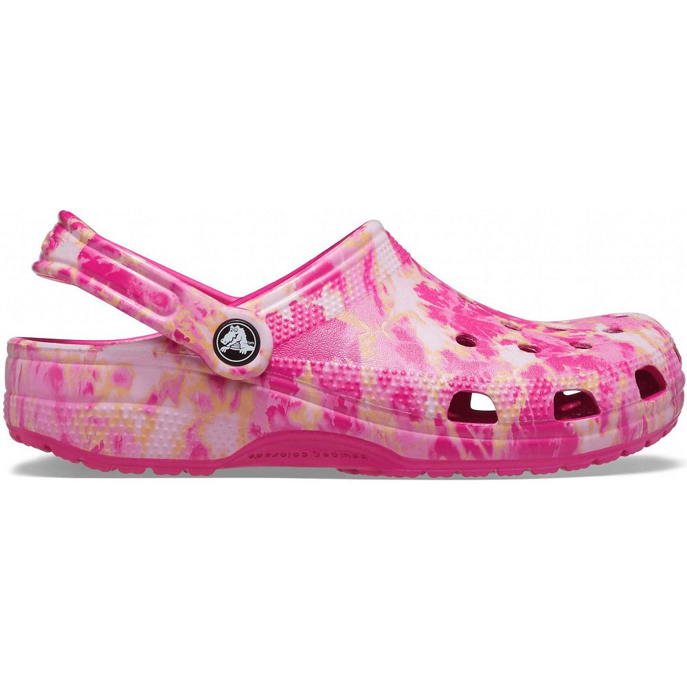 Crocs Classic Bleach Dye Men Clogs Pink / Multicolor | LQHJBC310