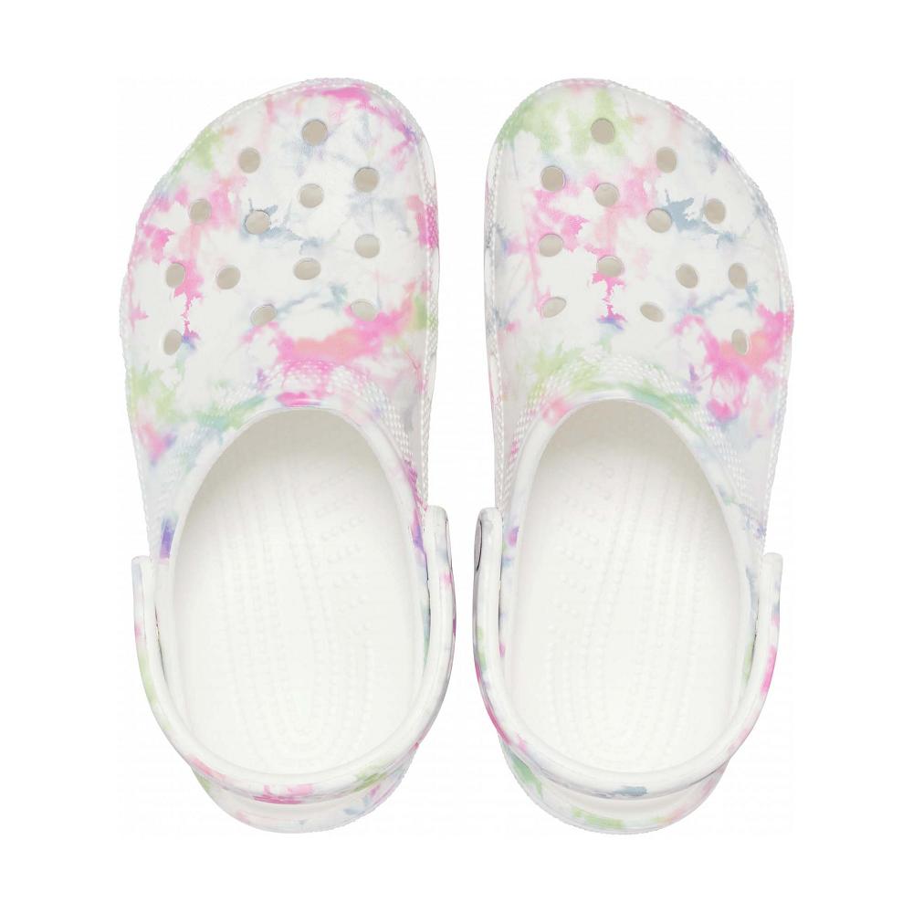 Crocs Classic Bleach Dye Men Clogs White / Multicolor | OXETVJ794