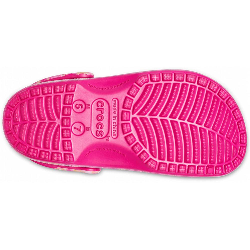 Crocs Classic Bleach Dye Women Clogs Pink / Multicolor | WSFTDY021