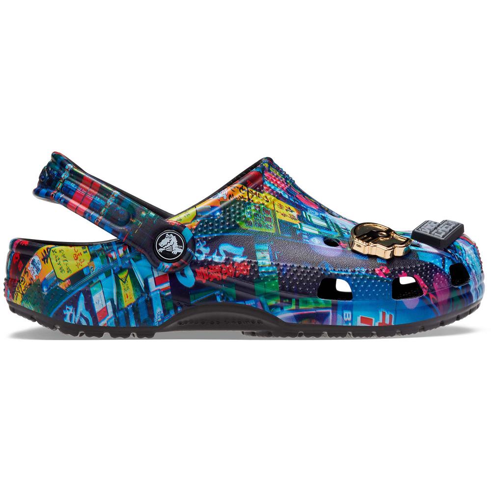 Crocs Classic Cyber Nights Men Clogs Multicolor | RBECDW014