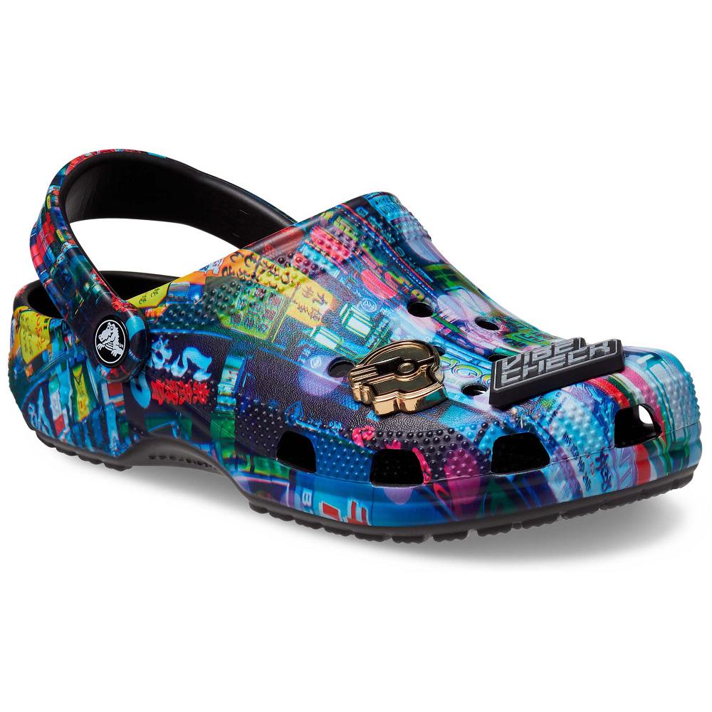Crocs Classic Cyber Nights Men Clogs Multicolor | RBECDW014