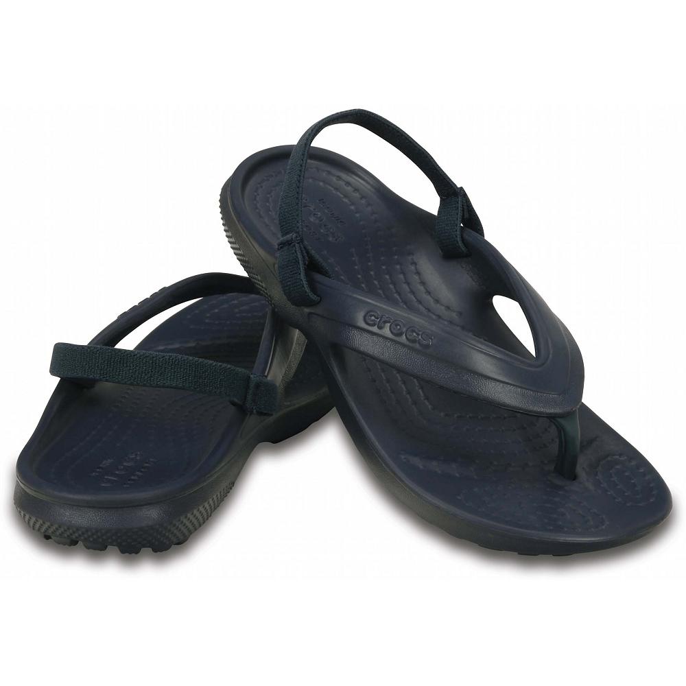 Crocs Classic Flip Kids' Clogs Black | QCAHTR184