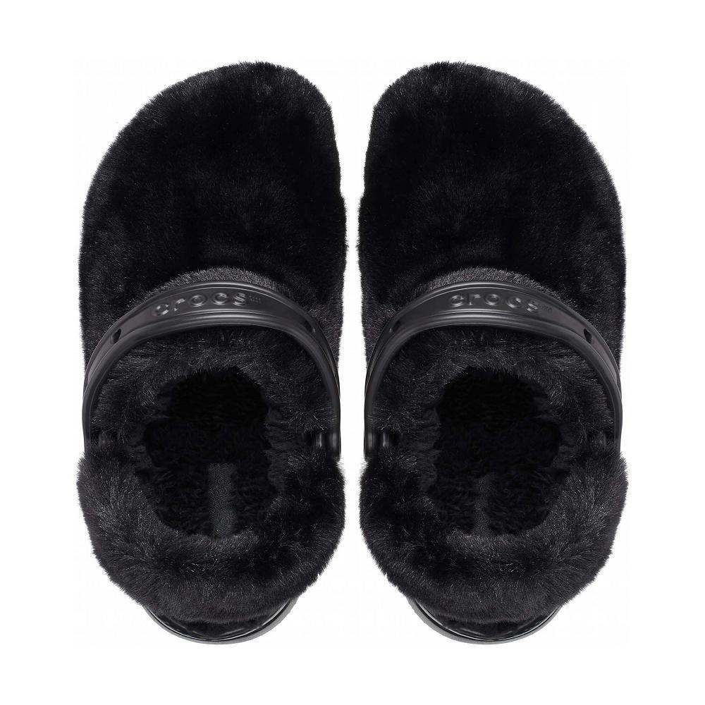 Crocs Classic Fur Sure Men Clogs Black | LGMIDY723