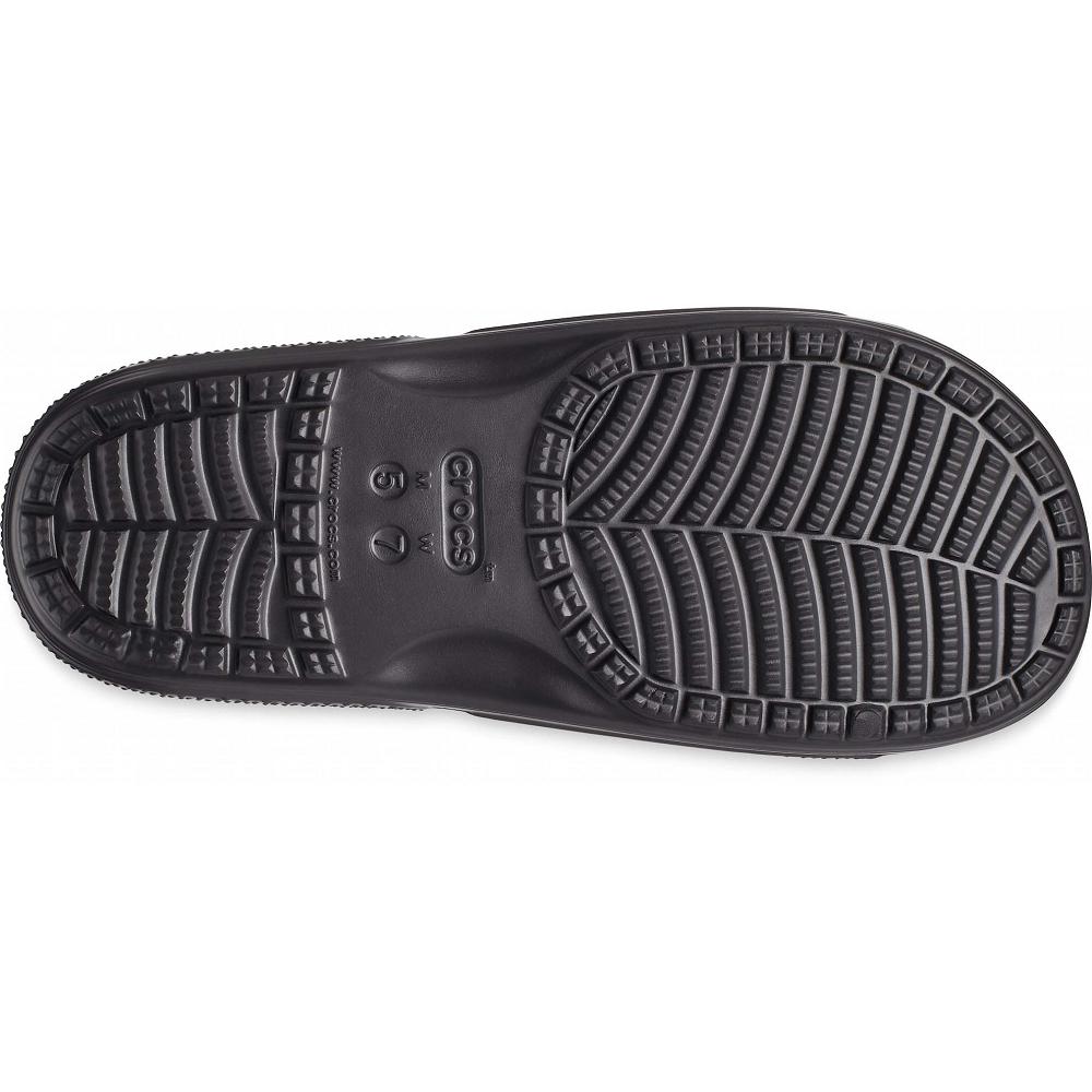 Crocs Classic Fur Sure Men Slides Black | OXNVYI063