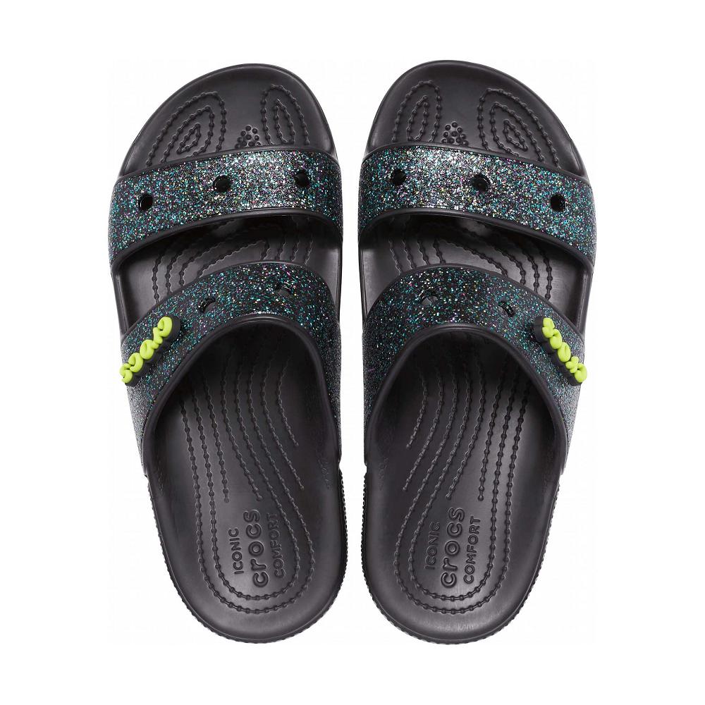 Crocs Classic Glitter Men Sandals Orange | TVKWIM910