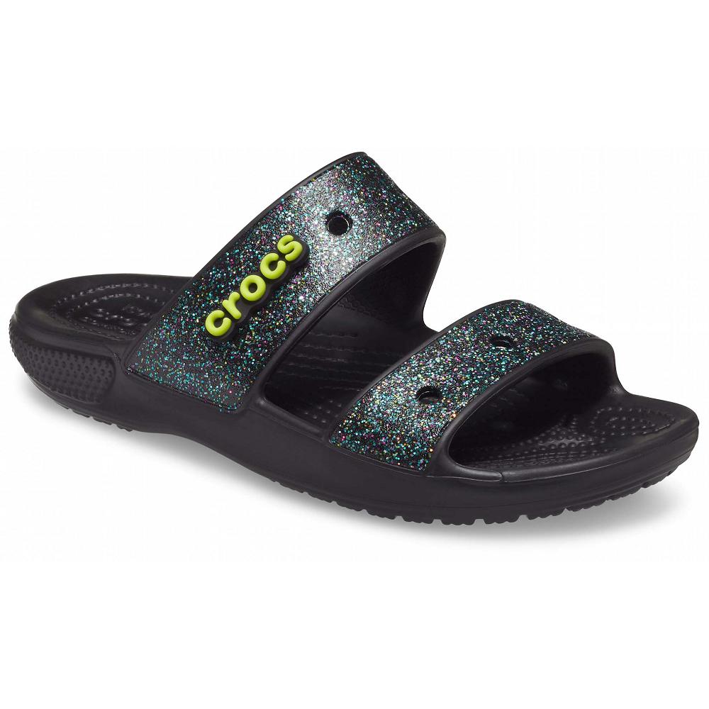 Crocs Classic Glitter Men Sandals Orange | TVKWIM910