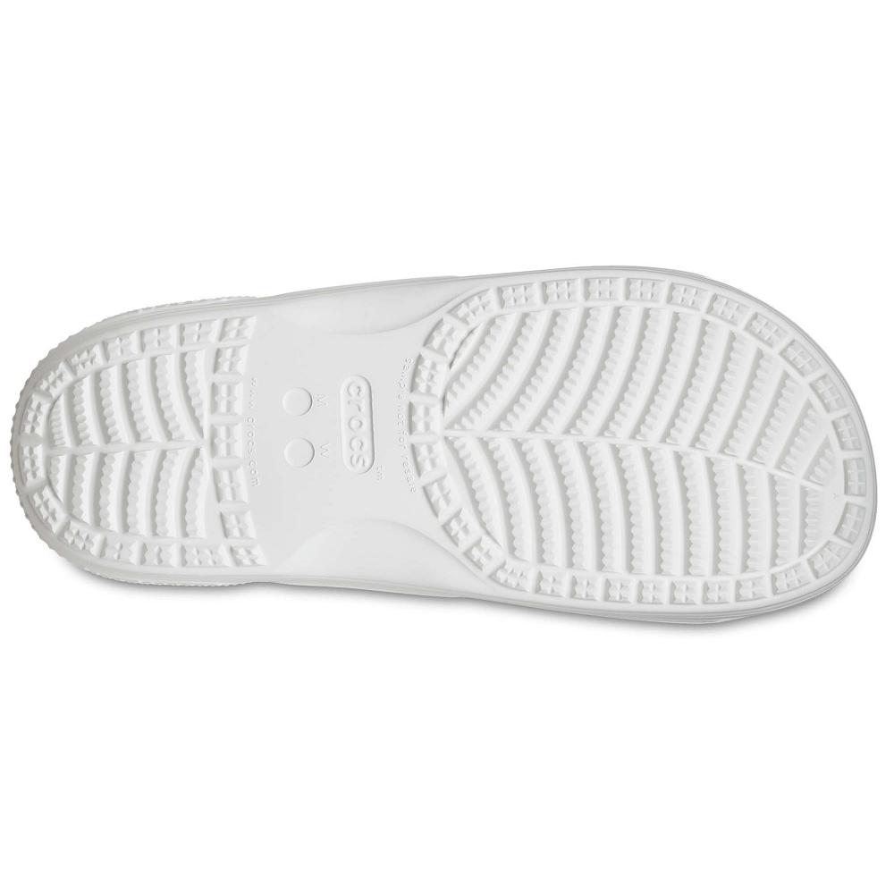 Crocs Classic Glitter Men Sandals Silver / White | QEXVJR316