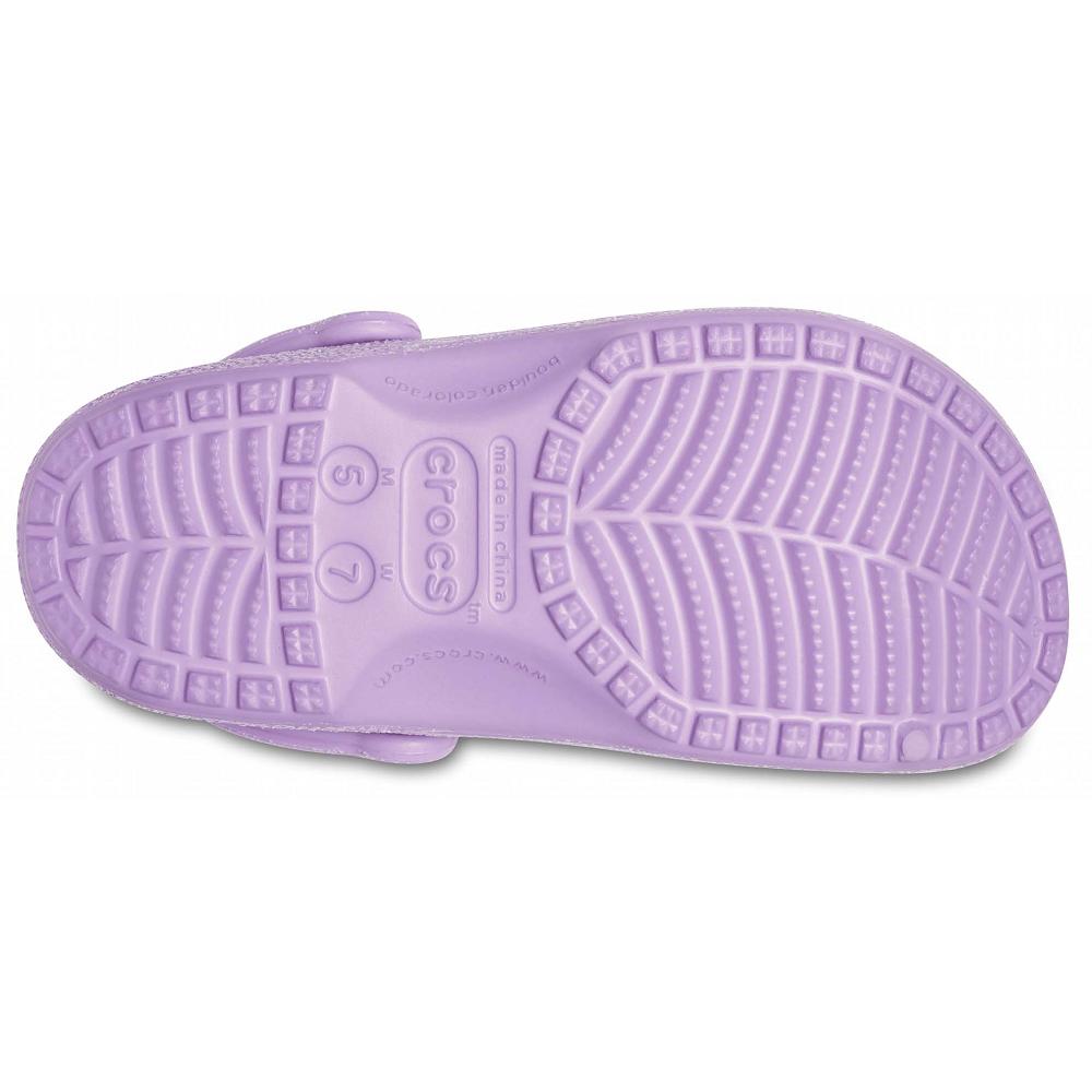 Crocs Classic Glitter Women Clogs Purple | ALXTKE342