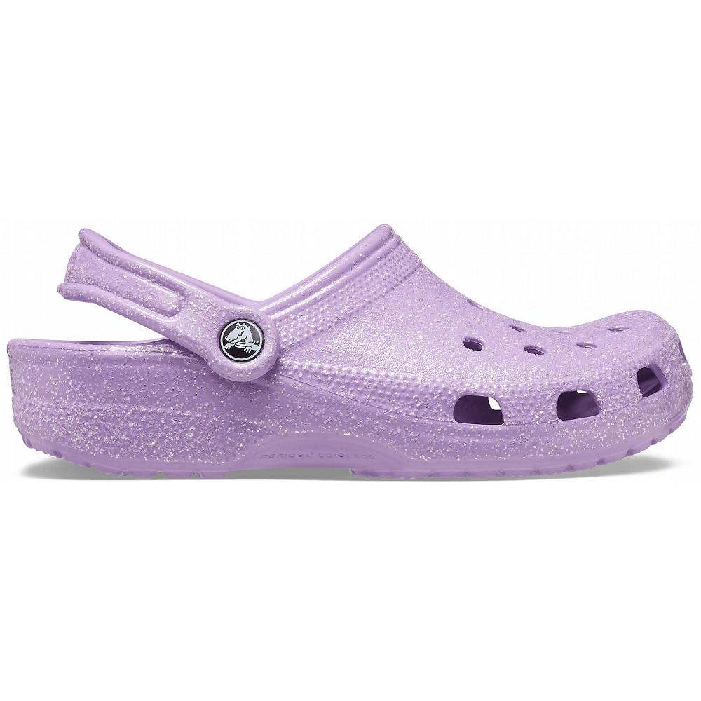 Crocs Classic Glitter Women Clogs Purple | ALXTKE342
