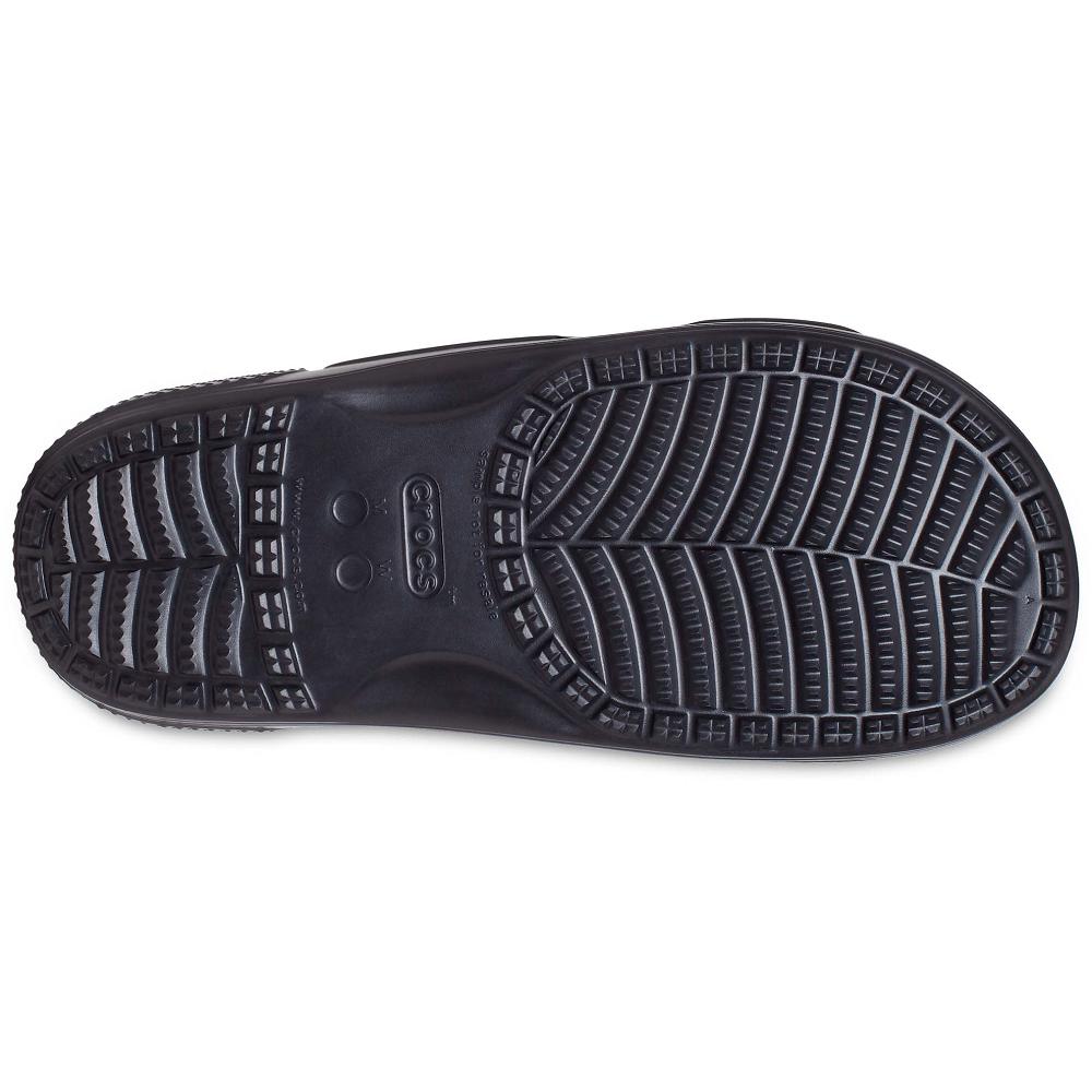 Crocs Classic Heart Print Men Sandals Black | QWHDAY396