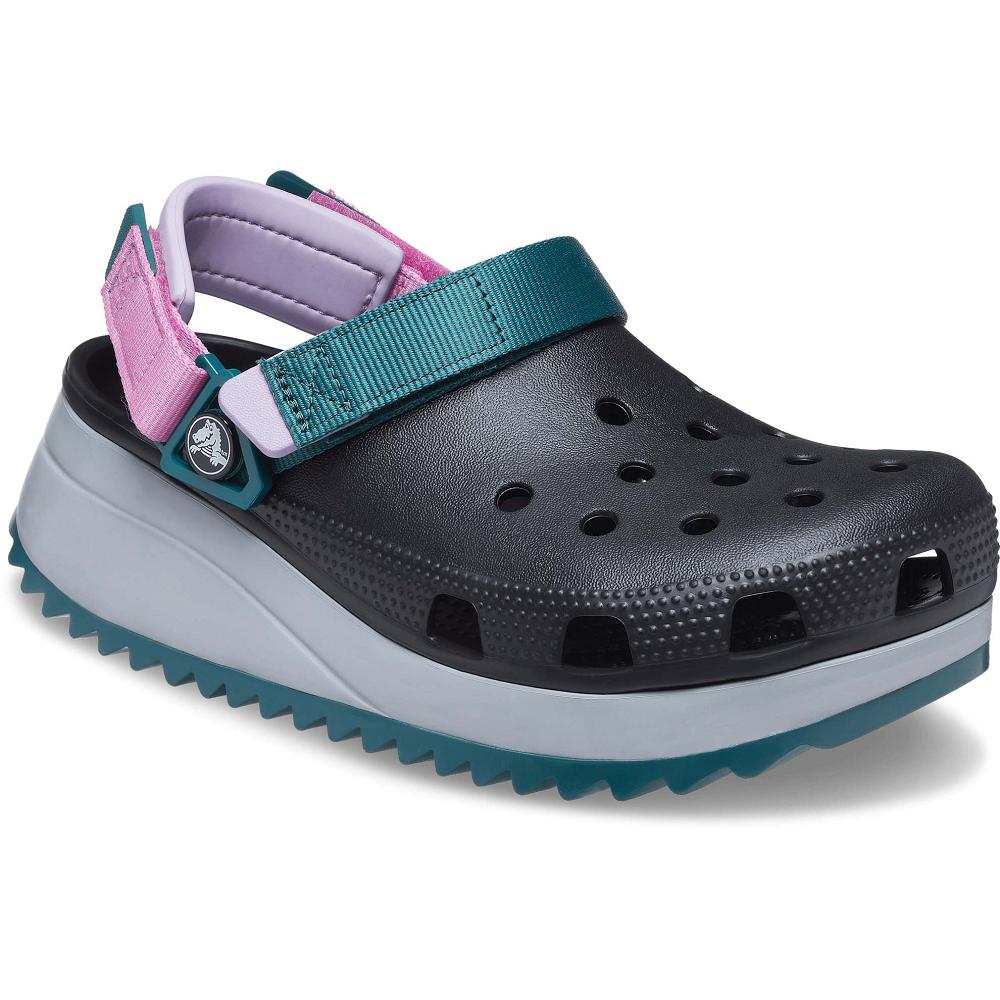Crocs Classic Hiker Men Clogs Black / Multicolor | LQIAYJ518