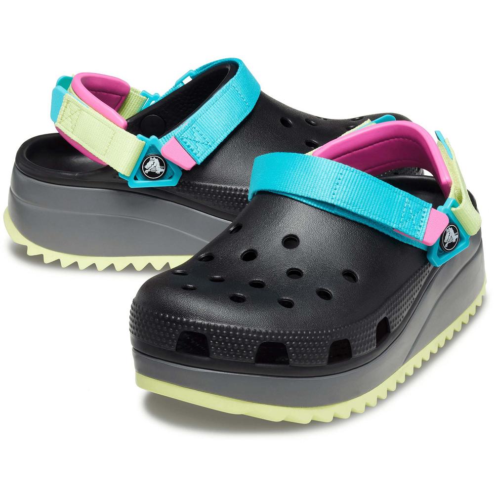 Crocs Classic Hiker Men Clogs Black | UOQISV138