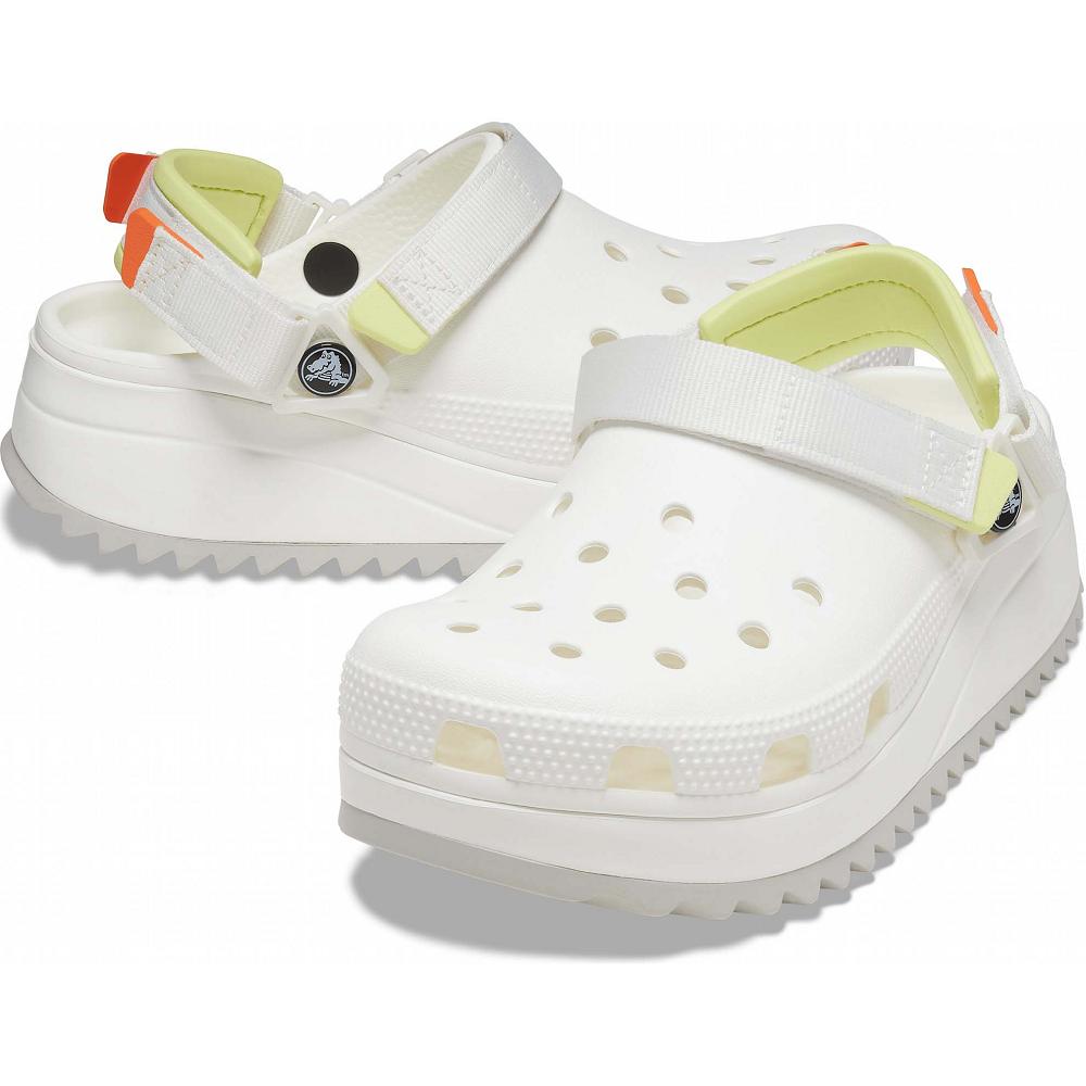 Crocs Classic Hiker Men Clogs White | HDYNBR642